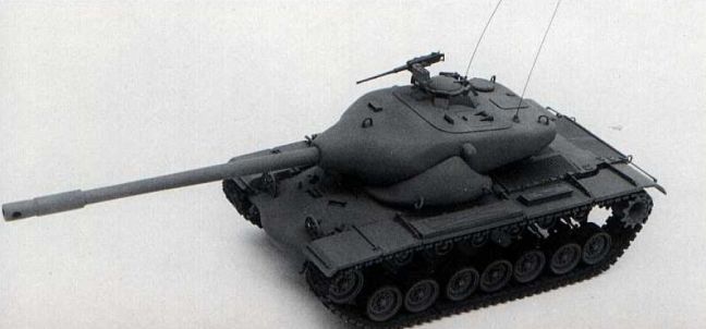 Model czołgu T57 odtworzony na podstawie rysunków i danych fabrycznych przez współpracowników Richarda Hunnicutta (autora wielu książek poświęconych amerykańskiej broni pancernej). Zdjęcia prototypu nie zachowały się lub nigdy nie zostały upublicznione. 